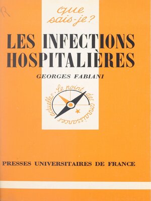 cover image of Les infections hospitalières